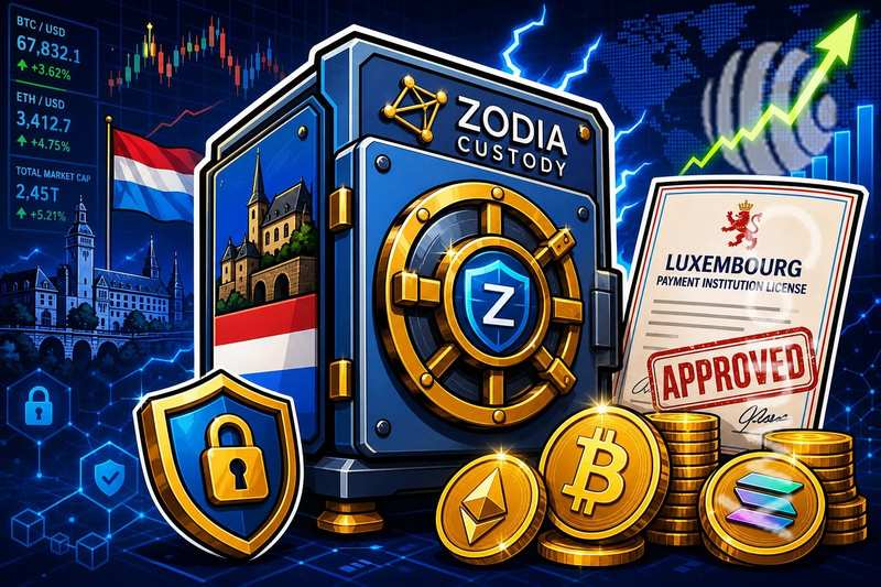 Zodia Custody获卢森堡支付牌照，剑指欧洲稳定币市场