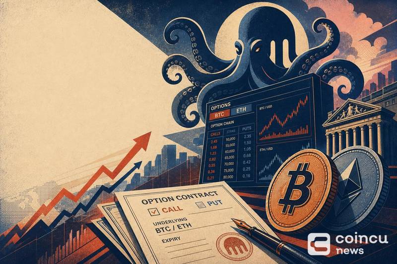 Kraken上线比特币以太坊期权，机构布局再提速