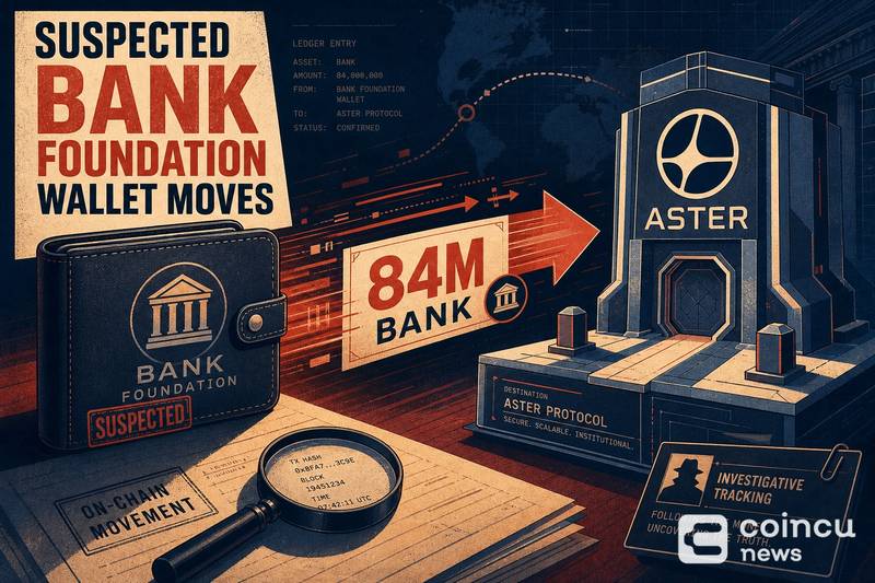BANK基金会疑似向Aster转移8400万枚代币，真相待查