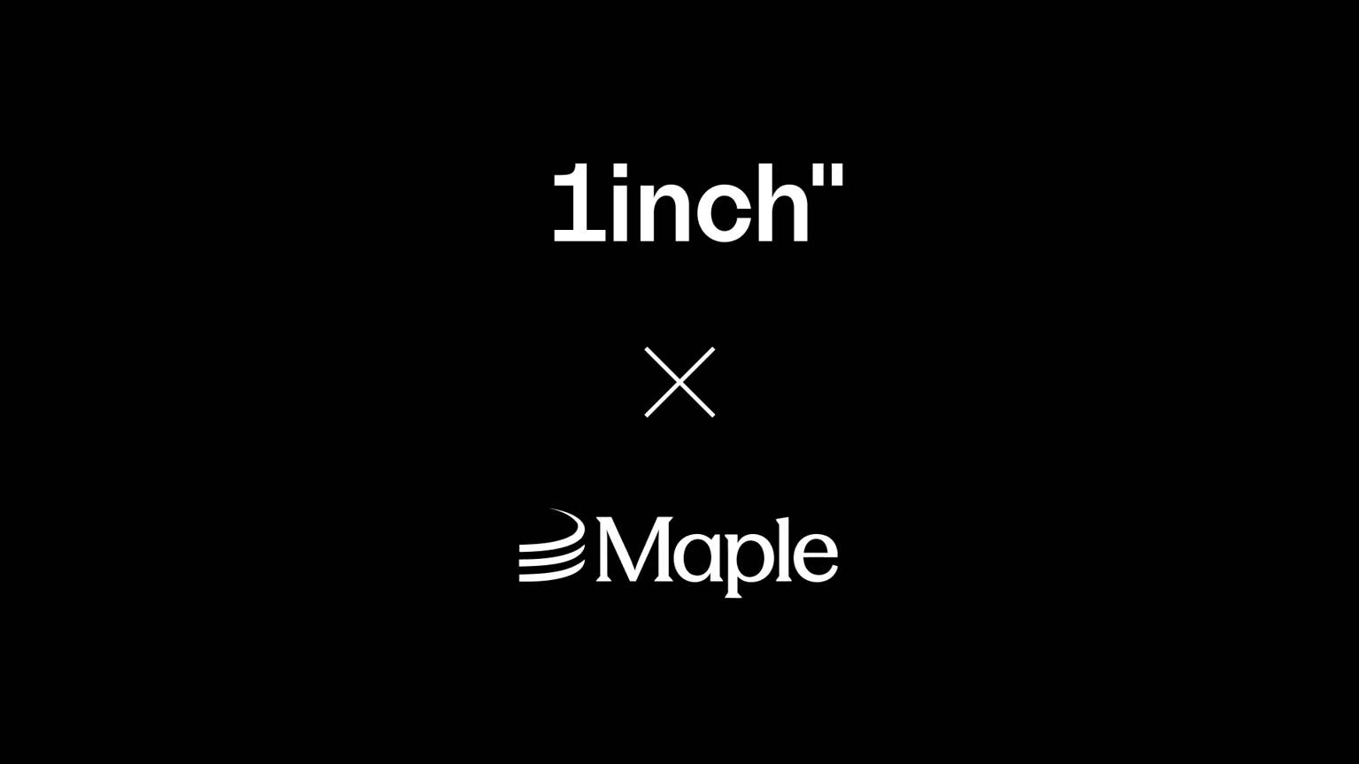 Maple联袂1inch：稳定币借贷代币实现高效流转