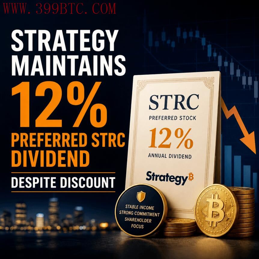 STRC股息稳守12% 比特币储备成关键支撑