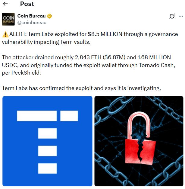 Term Labs 850万美金漏洞事件引爆加密安全警报