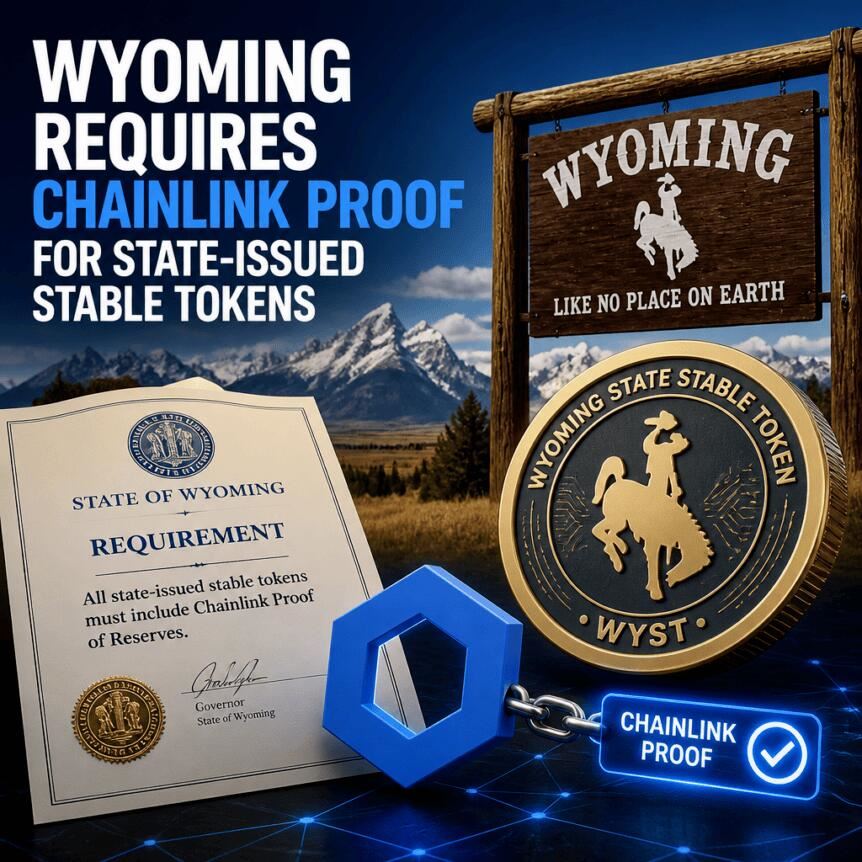 怀俄明州推进FRNT链上透明化，Chainlink技术深度集成