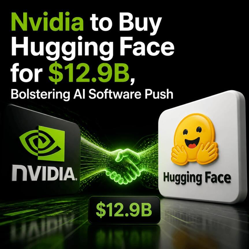 英伟达129亿收购Hugging Face，AI生态布局再升级