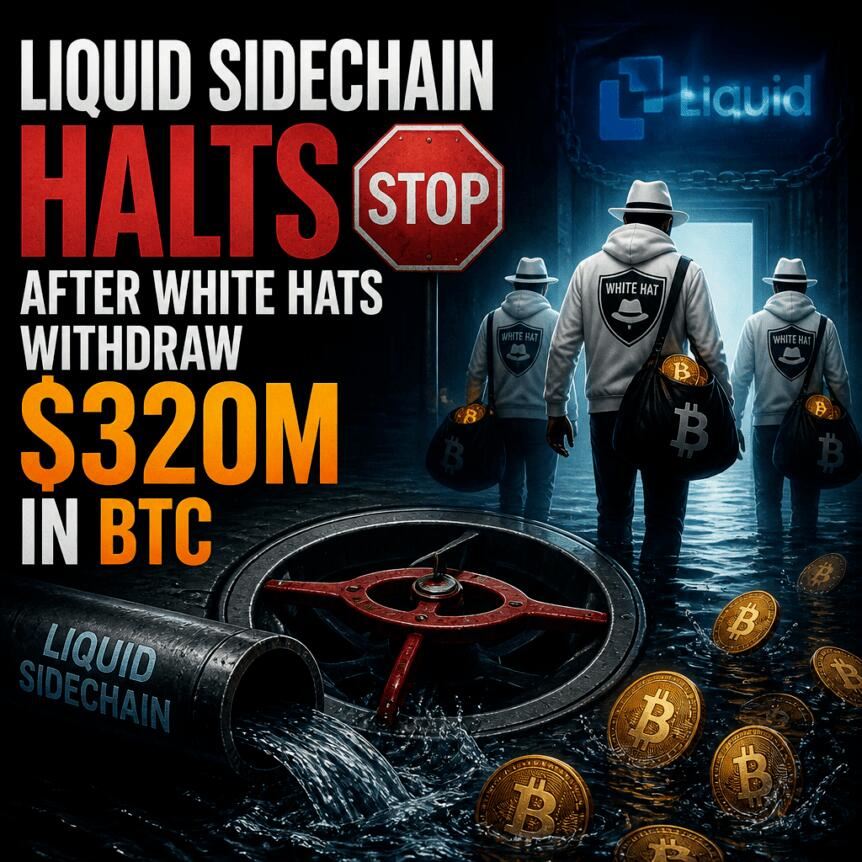 Liquid侧链遭黑客劫走3.2亿比特币，桥接功能全面停摆