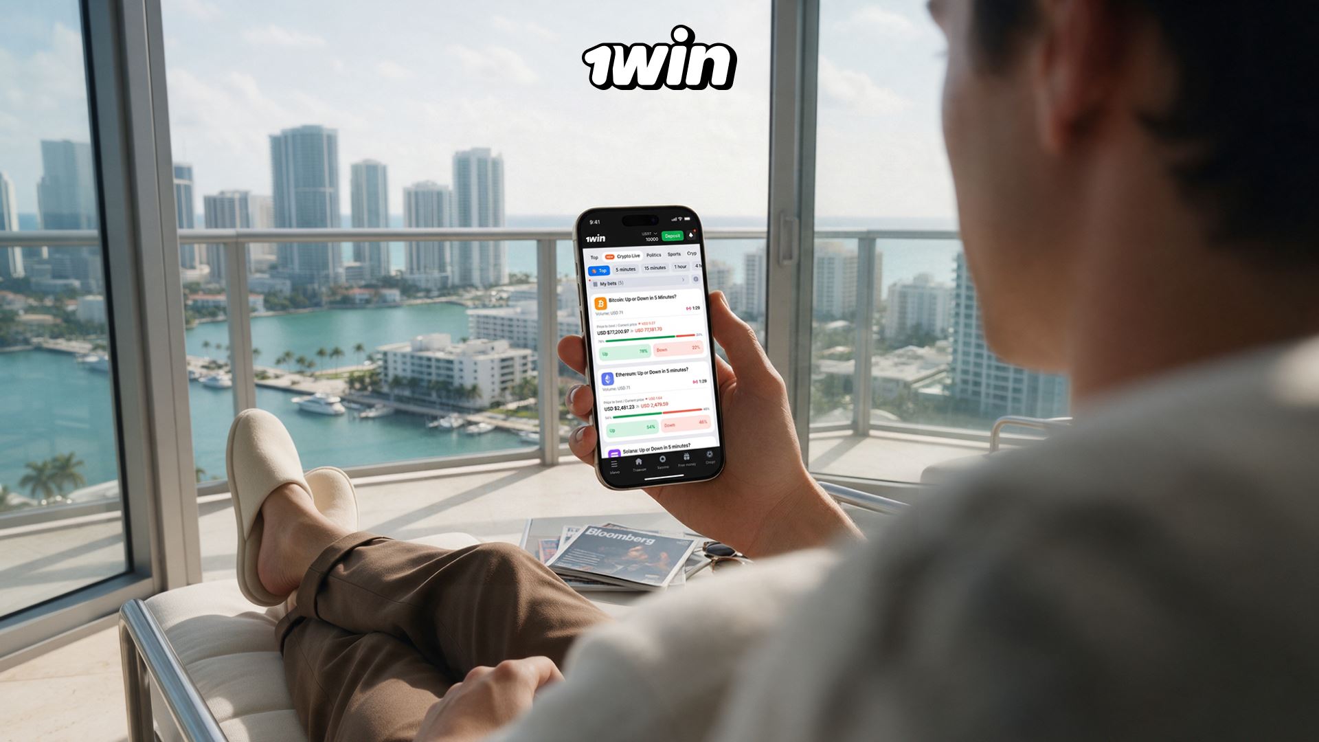 1win Markets推5分钟加密预测游戏，即时博弈引爆市场