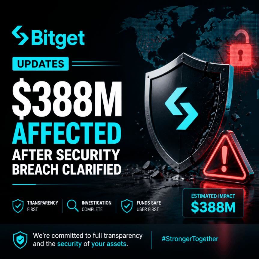 Bitget安全事件再升级：被盗资产达3.88亿美元