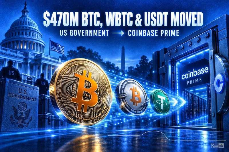 美政府转移4.7亿美元加密资产至Coinbase疑似地址