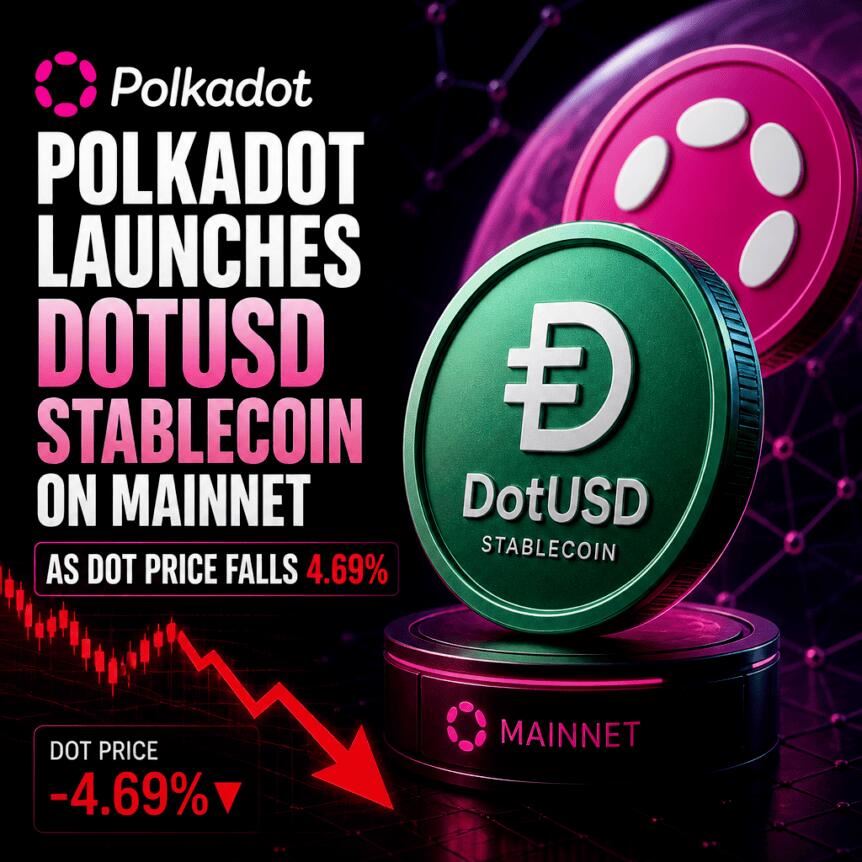 Polkadot推去中心化稳定币dotUSD，治理权归网络持有者