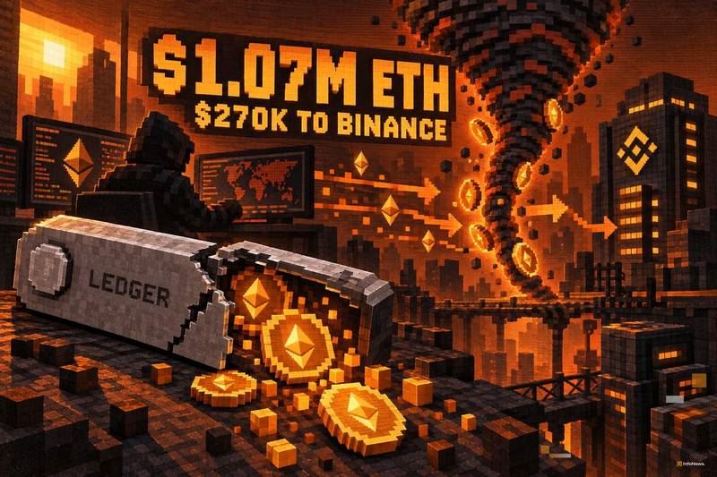 Ledger分销商遭黑：百万ETH分途转移，混币与交易所成追踪难点