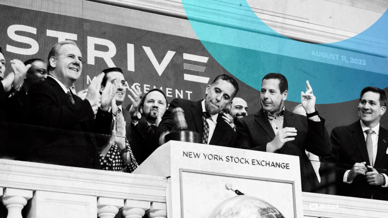 Strive Investments加速囤币：单笔买入2.8亿美元比特币