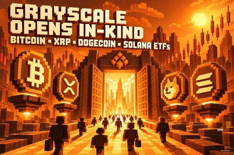 Grayscale四款加密ETF开启实物申购，机构参与门槛降低