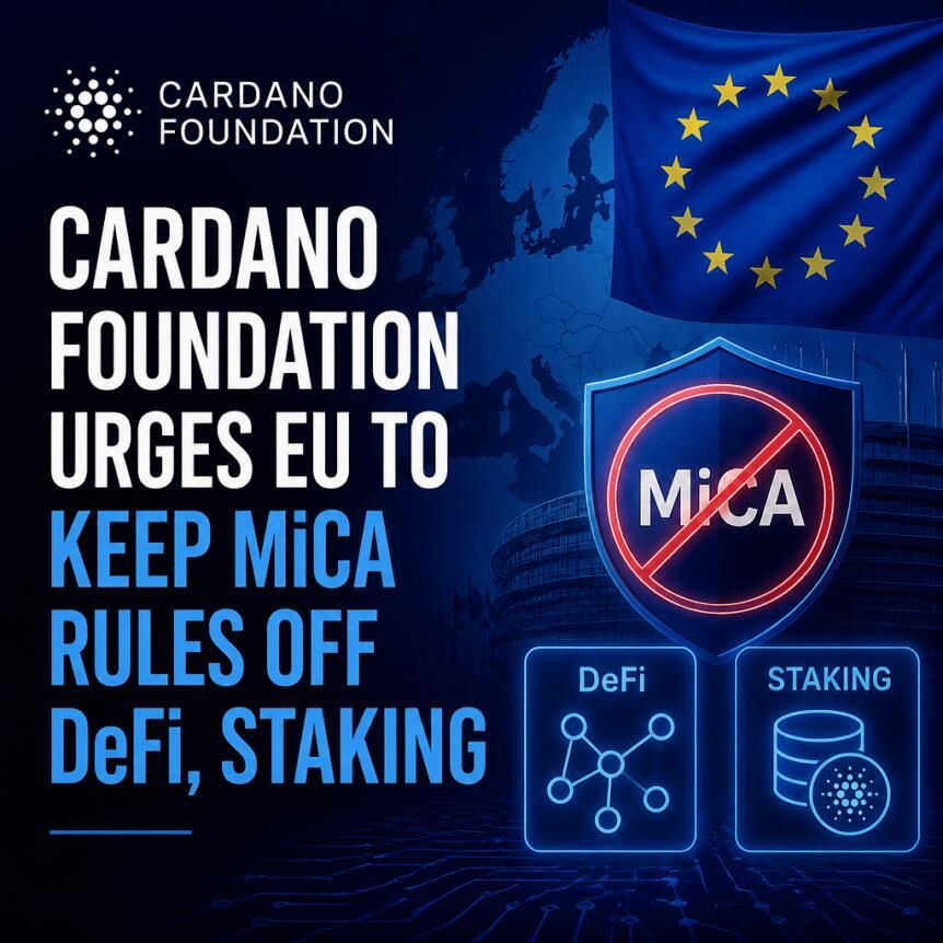 Cardano呼吁欧盟以风险为导向监管DeFi与质押